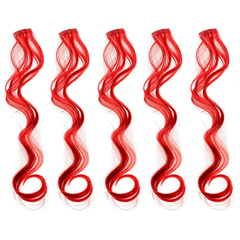 Obrázek Barevné příčesky do vlasů - červené