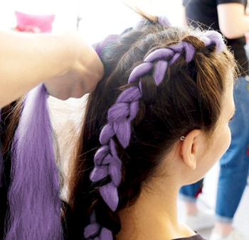 Obrázek z Vlasový příčesek - fialový 