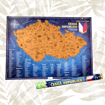Obrázek z Stírací mapa České republiky 