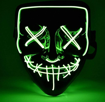 Obrázek Děsivá svítící maska - zelená