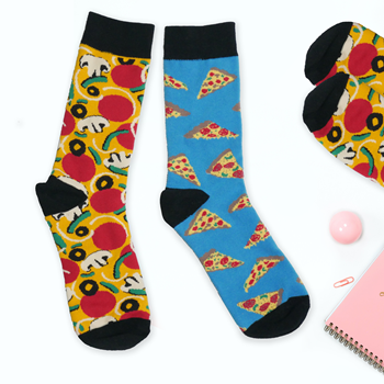 Obrázek z Veselé ponožky - pizza 