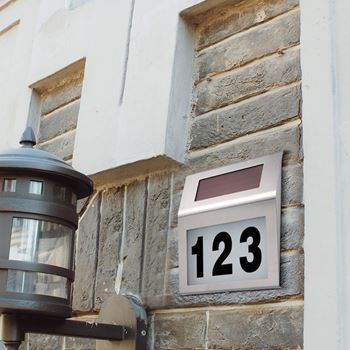 Obrázek z Solární světlo s číslem domu 