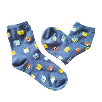 Obrázek Ponožky s kočičkami - šedé