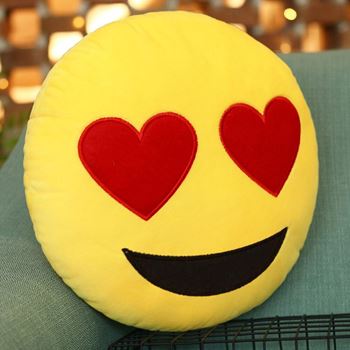 Obrázek z Emoji polštář -  zamilovaný 