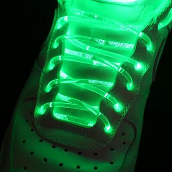 Obrázek z LED svítící tkaničky - zelené 