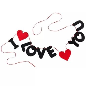 Obrázek z Girlanda s nápisem I love you 