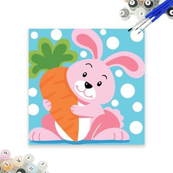 Obrázek Malování podle čísel pro děti - králíček