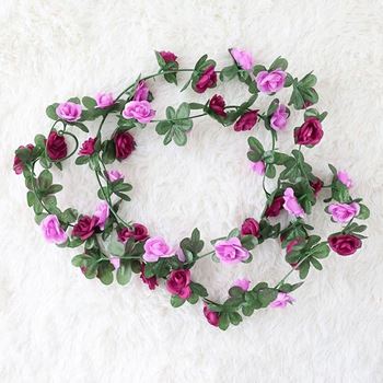 Obrázek Girlanda s růžemi - fialová