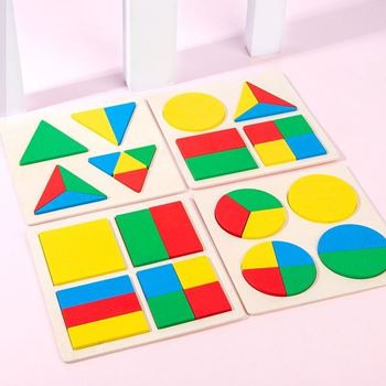Obrázek Dětské geometrické puzzle - čtverce