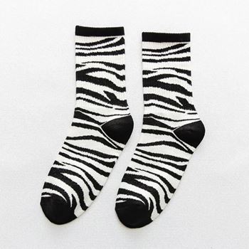 Obrázek Veselé ponožky - zebra