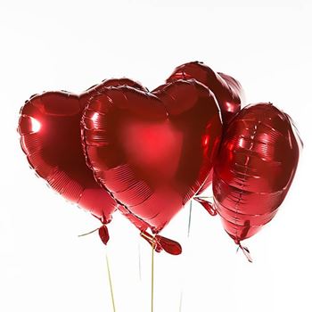 Obrázek Fóliové balónky srdce 10 ks