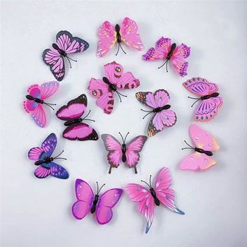 Obrázek Sponky do vlasů motýlci 10 ks - růžové