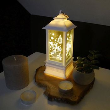 Obrázek z Vánoční LED lucerna - sněhulák 