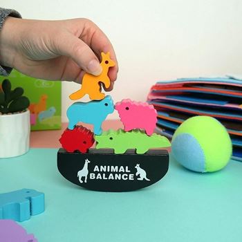 Obrázek z Balanční hra dřevěná zvířátka 