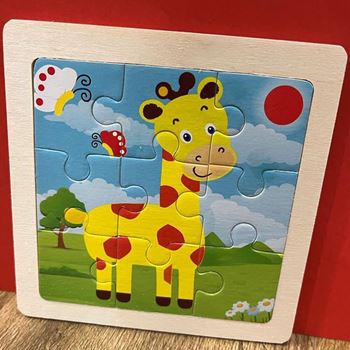 Obrázek Dřevěné puzzle pro děti - žirafa