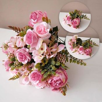 Obrázek z Dekorativní umělé květiny - růžové 