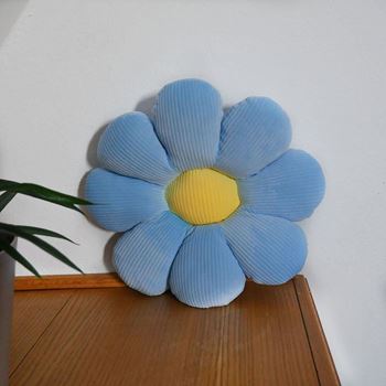 Obrázek z Polštář květina - modrý 