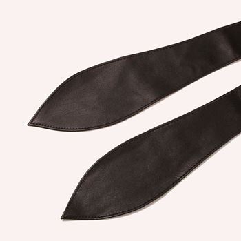 Obrázek z Dámský ozdobný pásek - černý 