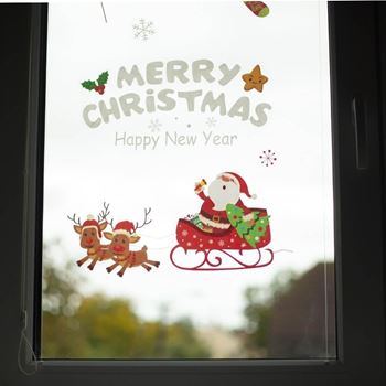 Obrázek z Vánoční nálepky na okno - Santa Claus 