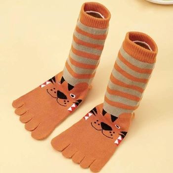 Obrázek z Dětské prstové ponožky menší - tygřík 