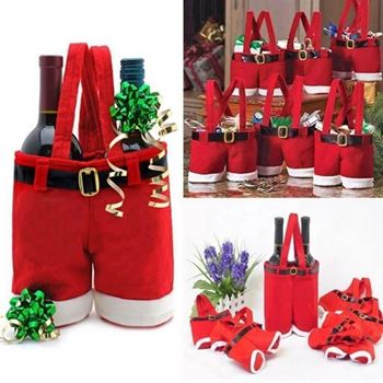 Obrázek Vánoční taška na víno - Santa Claus