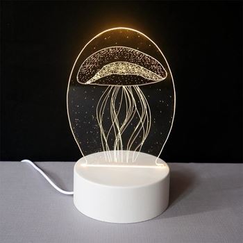 Obrázek z Dekorativní 3D lampa - medúza 