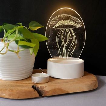 Obrázek z Dekorativní 3D lampa - medúza 