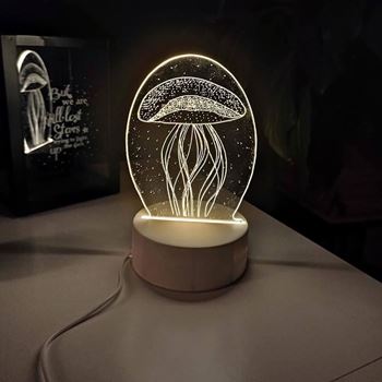 Obrázek z Dekorativní 3D lampa - medúza 