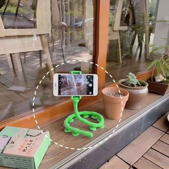 Obrázek z Držák telefonu - zelená chobotnice 