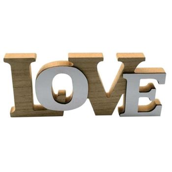 Obrázek z Dřevěná dekorace LOVE 