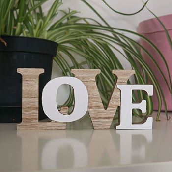 Obrázek z Dřevěná dekorace LOVE 