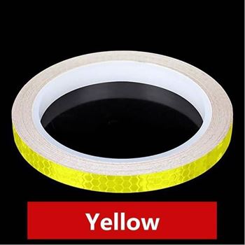 Obrázek Samolepící reflexní páska na kolo 5 m - žlutá