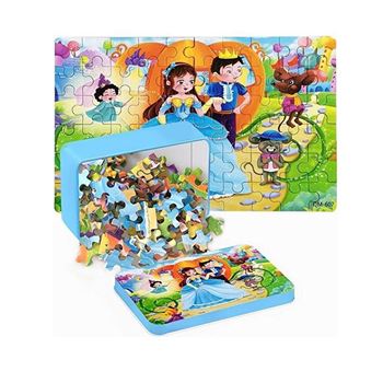 Obrázek z Dětské puzzle v plechové krabičce - království 