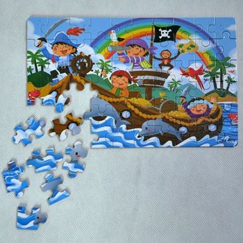 Obrázek z Dětské puzzle v plechové krabičce - piráti 