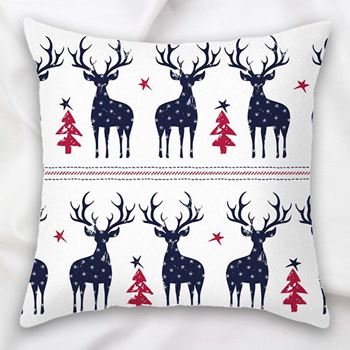 Obrázek Vánoční potah na polštářek 40x40 cm - jeleni