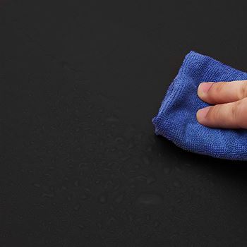 Obrázek z Prémiová koženková podložka pod myš a klávesnici 80x40 cm - černá 