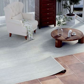 Obrázek z Samolepicí fólie na podlahu 200x60 cm - šedé dřevo 