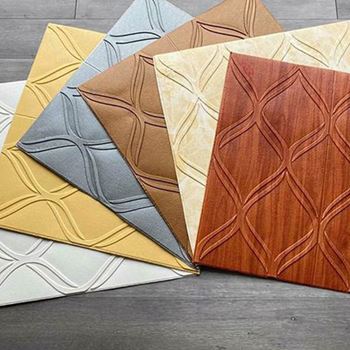 Obrázek z 3D tapeta ornament - dřevěný 