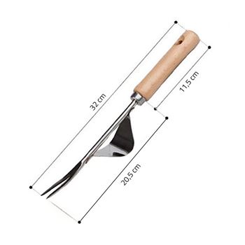 Obrázek z Vypichovač plevele s kolébkou a dřevěnou rukojetí 