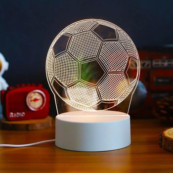 Obrázek z 3D lampička - fotbalový míč 