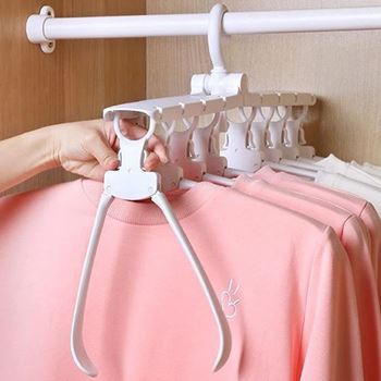 Obrázek Multifunkční úsporný věšák do skříně s 8 ramínky