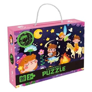 Obrázek Dětské puzzle svítící ve tmě 96 dílků - princezny