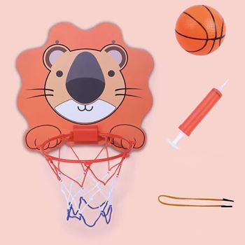 Obrázek z Basketbalový koš na dveře - sada s míčkem a pumpičkou 