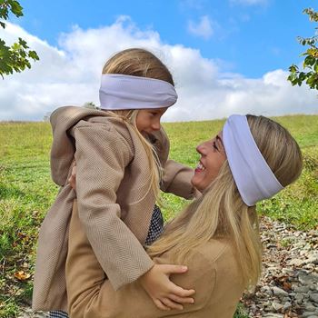 Obrázek z Set 2 čelenek - Maminka a dcera - bílá 