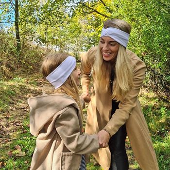 Obrázek z Set 2 čelenek - Maminka a dcera - bílá 