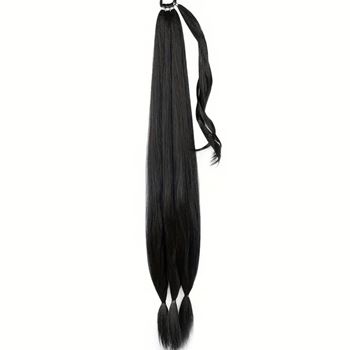 Obrázek z Příčesek do vlasů cop 85 cm - černý 