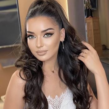 Obrázek z Příčesek do vlasů vlnitý culík 60 cm - tmavě hnědý 