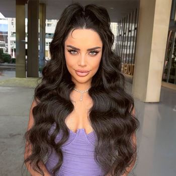 Obrázek z Příčesek do vlasů vlnitý culík 60 cm - tmavě hnědý 