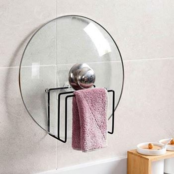 Obrázek Nalepovací držák na prkénka a pokličky, 2 přihrádky