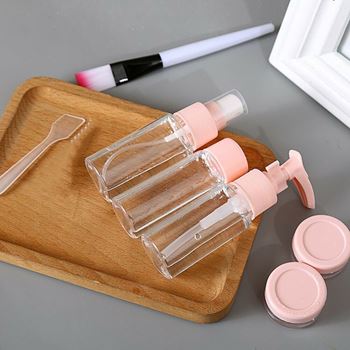 Obrázek z Sada cestovních lahviček na kosmetiku v taštičce do letadla 50 ml 